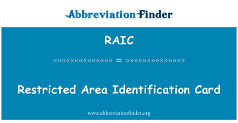 bapyul|Restricted area identity card (RAIC) .